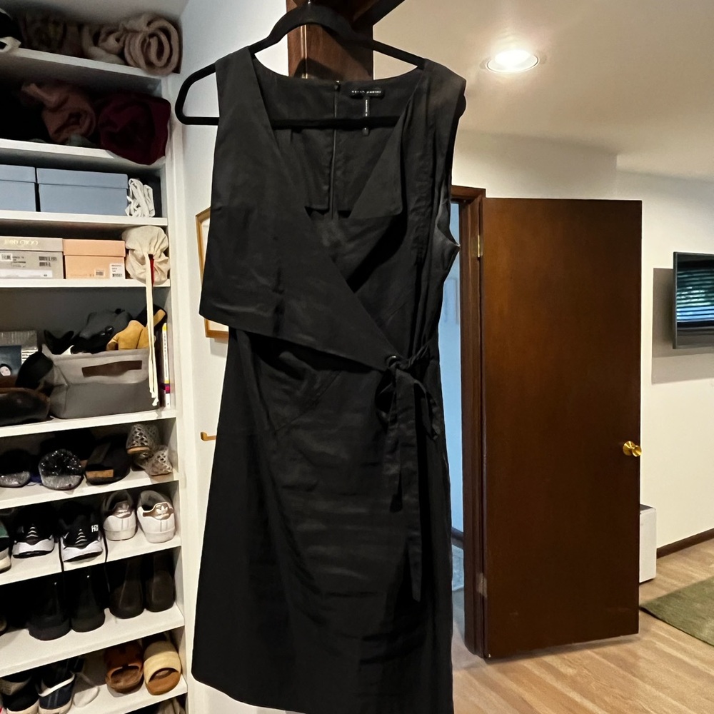 Sarah Pacini Black Asymmetrical Dress